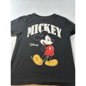 VTG 90's Disney Mickey Mouse Florida Size Medium Black T Shirt Rare